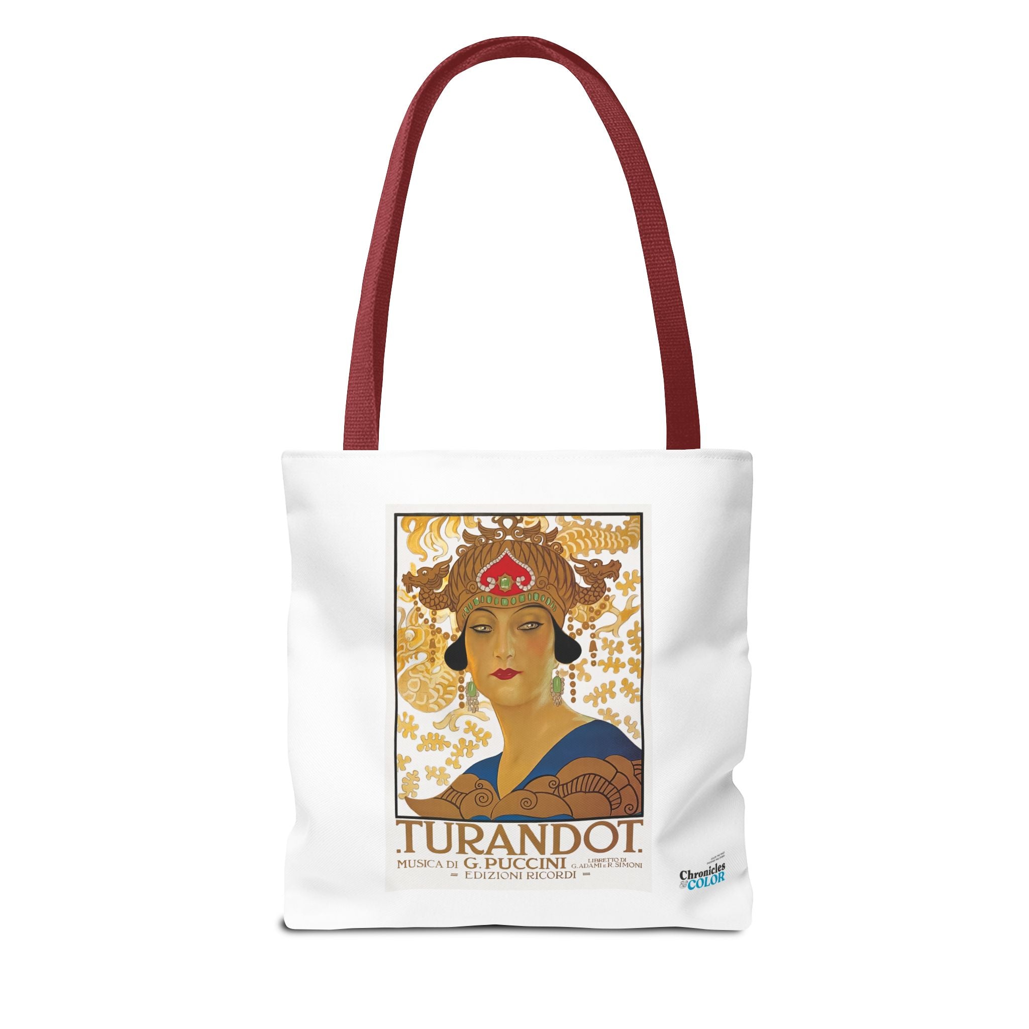 Stylish Tote Bag - Giacomo Puccini’s Opera Turandot Vintage Artwork (1926)