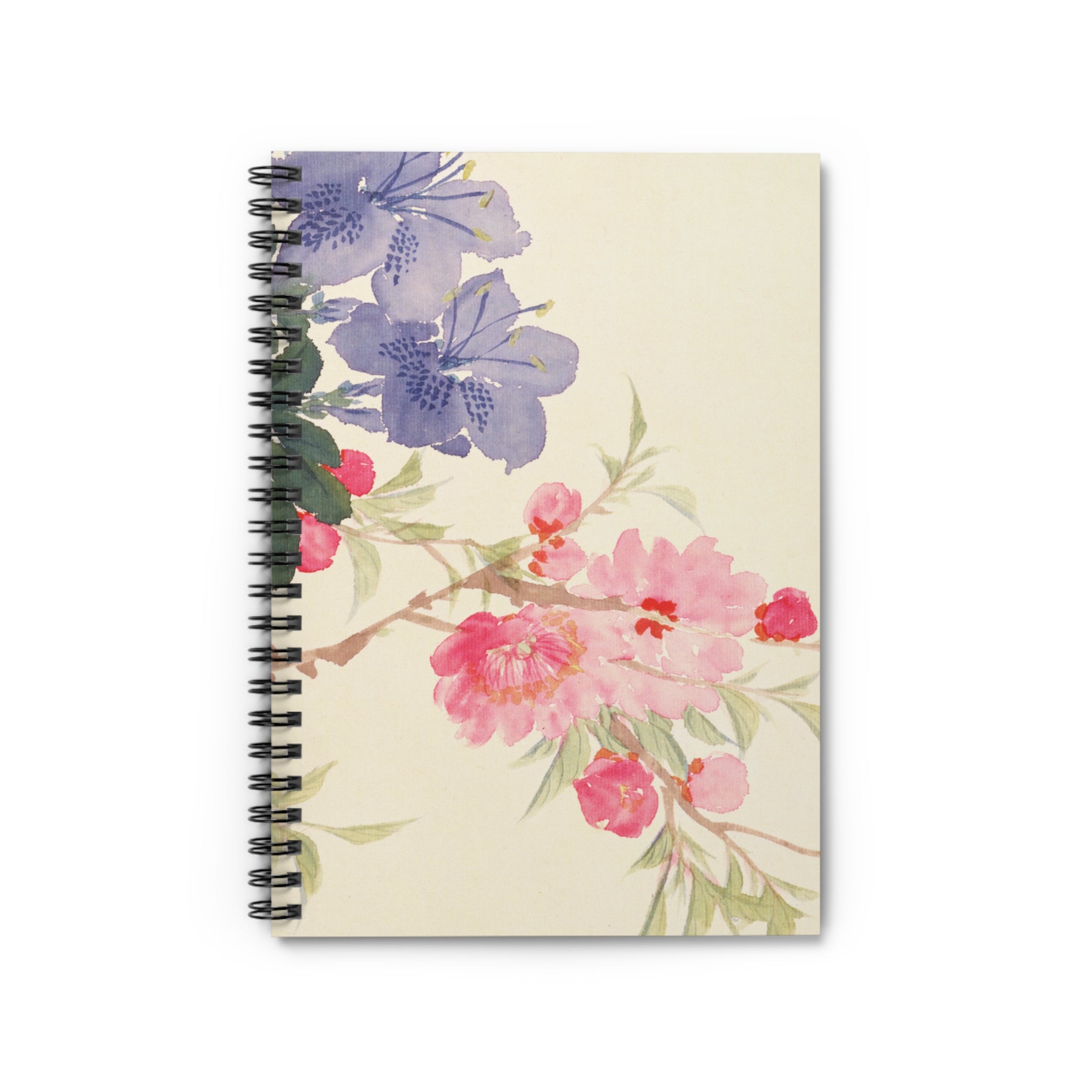 Spiral Notebook (Ruled Line) - Zhao Zhiqian's Flower Album - Peach Blossom Page
