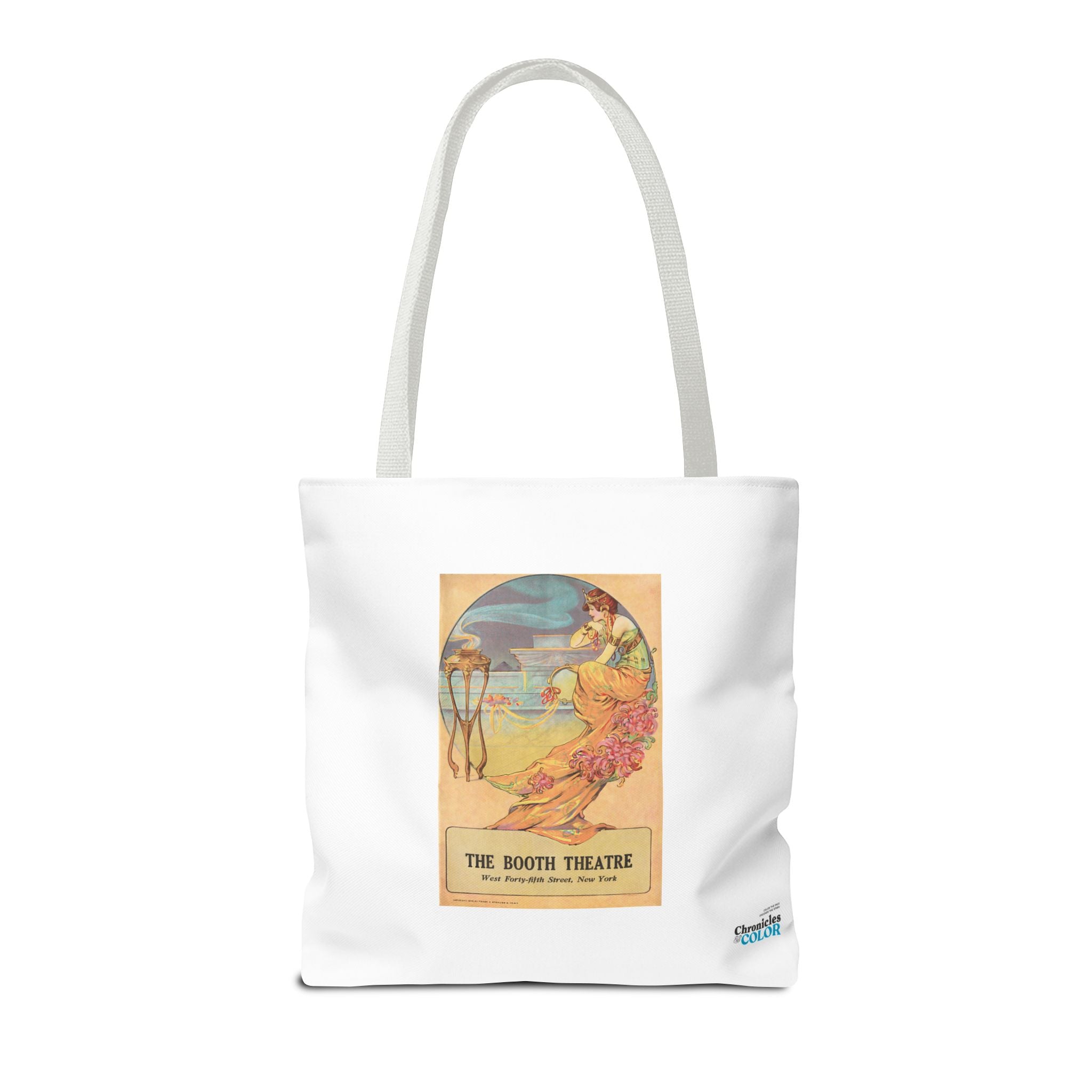 Stylish Tote Bag - Booth Theatre, New York, Vintage Playbill Artwork (1915)