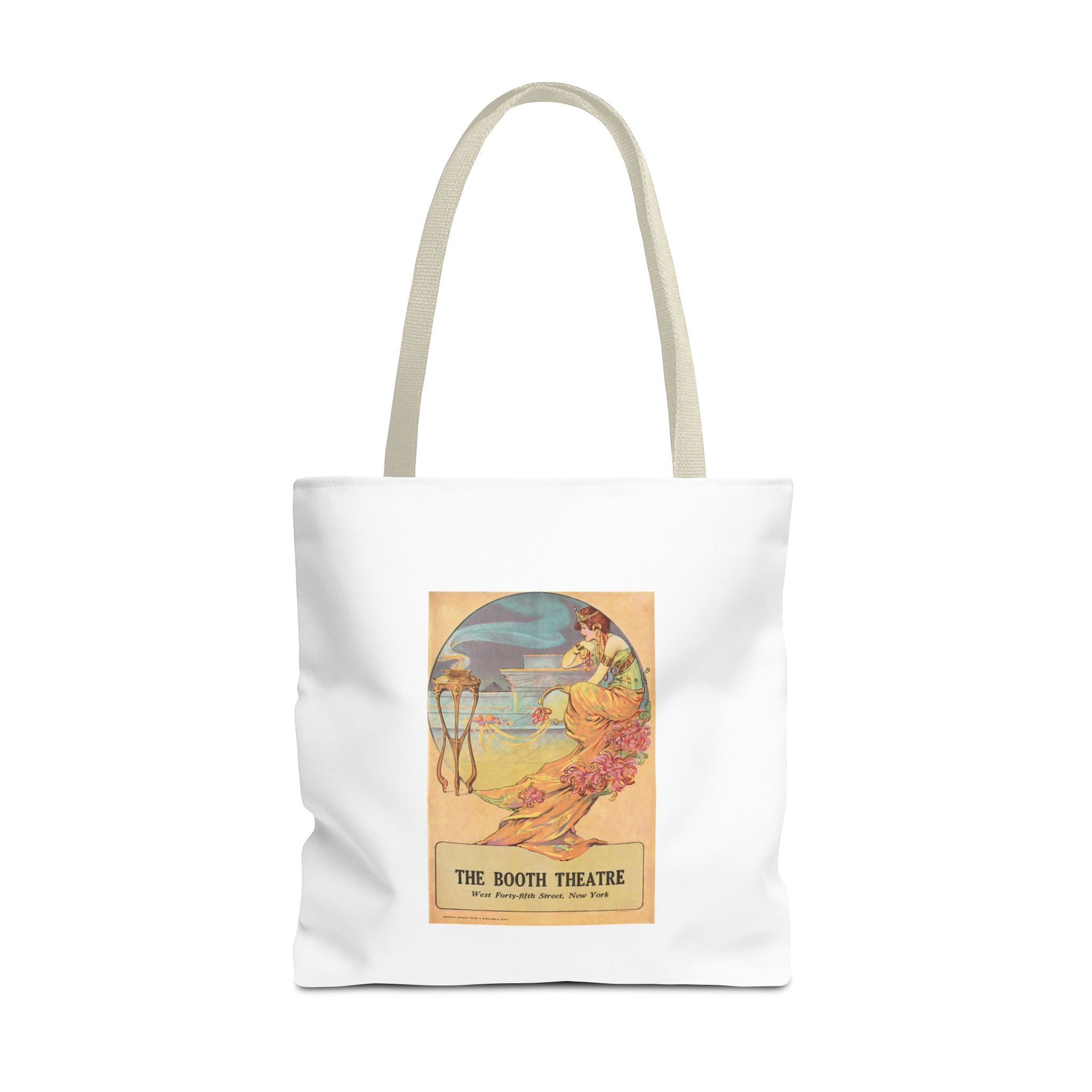 Stylish Tote Bag - Booth Theatre, New York, Vintage Playbill Artwork (1915)