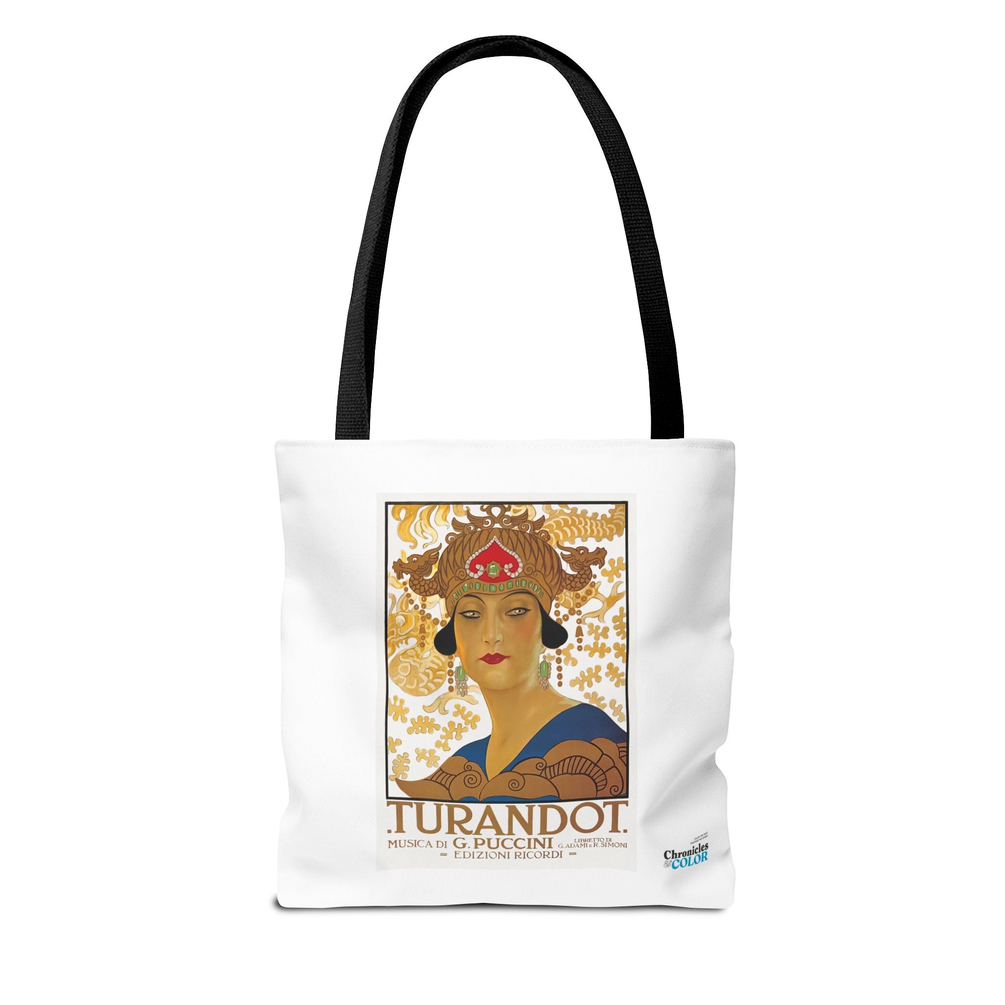 Stylish Tote Bag - Giacomo Puccini’s Opera Turandot Vintage Artwork (1926)