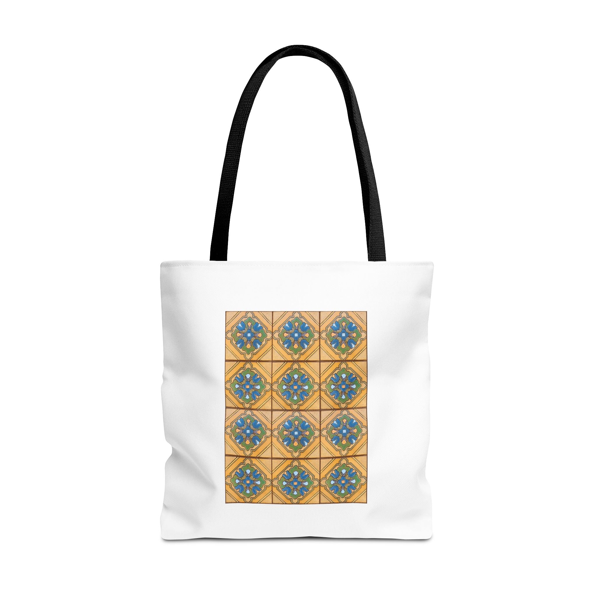 Stylish Tote Bag - Malibu Potteries Tile, Adamson House