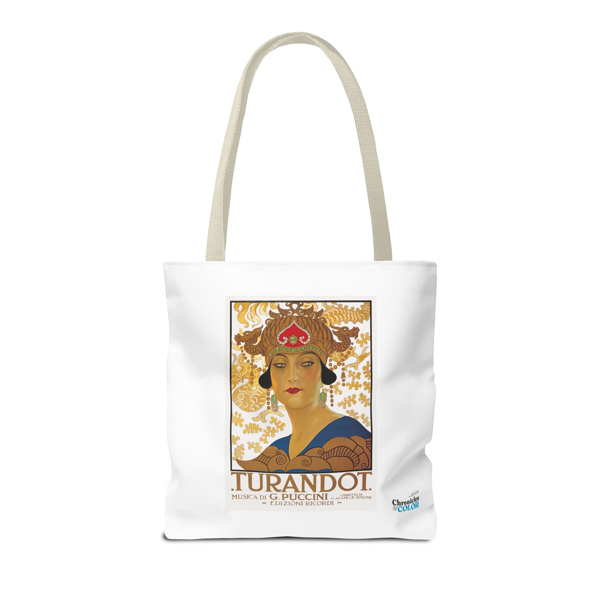 Stylish Tote Bag - Giacomo Puccini’s Opera Turandot Vintage Artwork (1926)