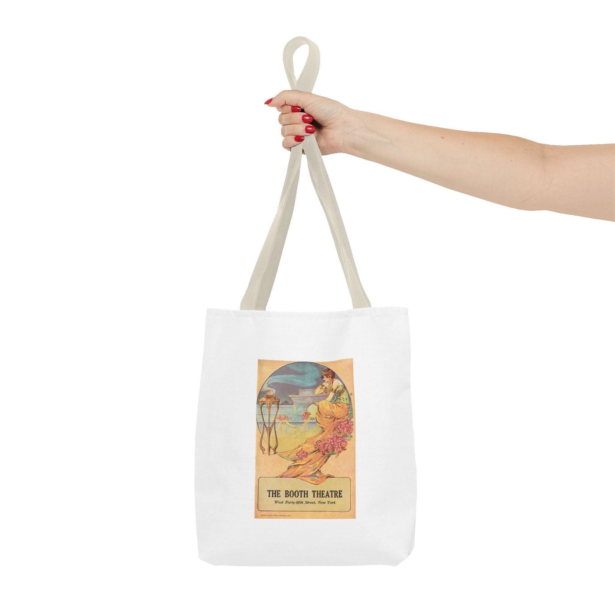 Stylish Tote Bag - Booth Theatre, New York, Vintage Playbill Artwork (1915)