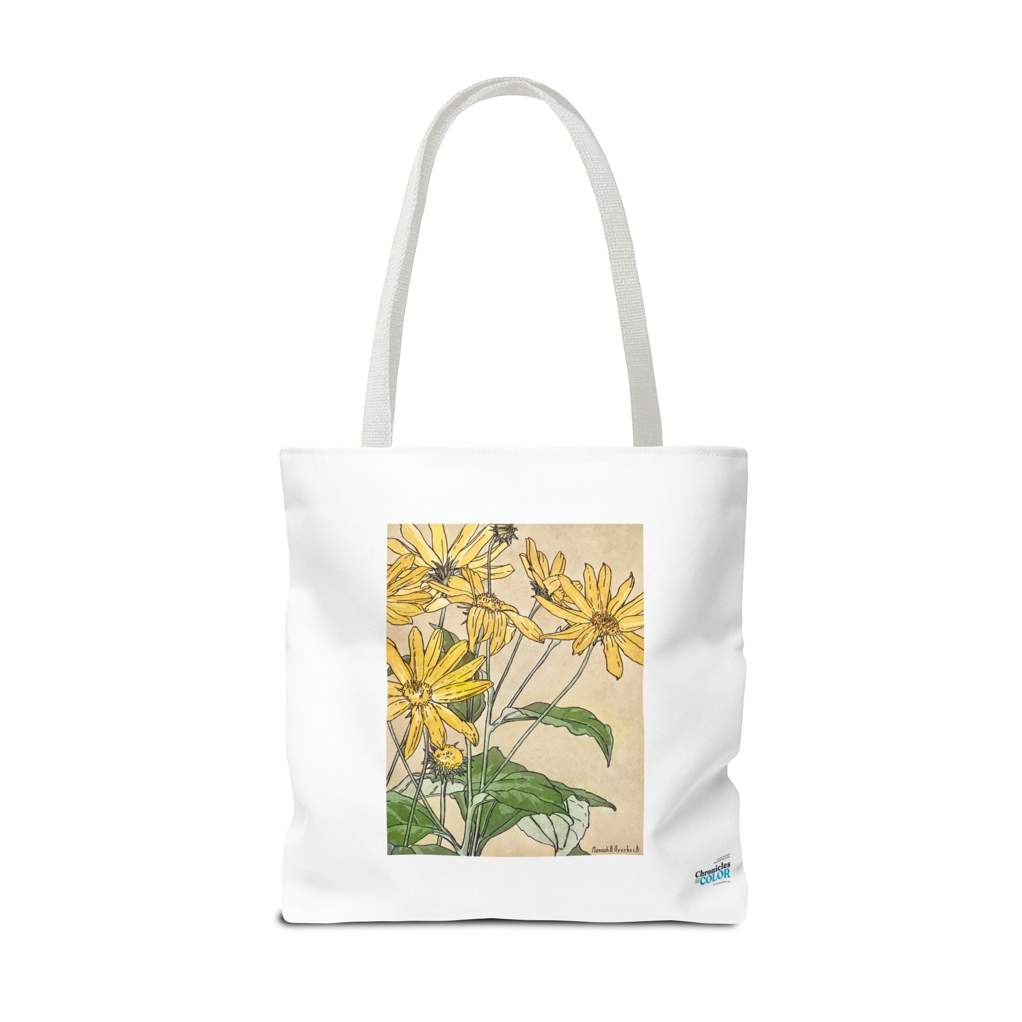Stylish Tote Bag - Sunflowers Print