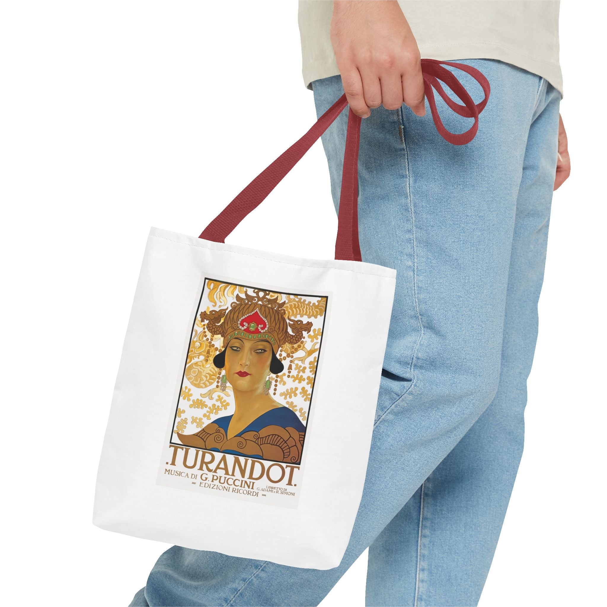 Stylish Tote Bag - Giacomo Puccini’s Opera Turandot Vintage Artwork (1926)