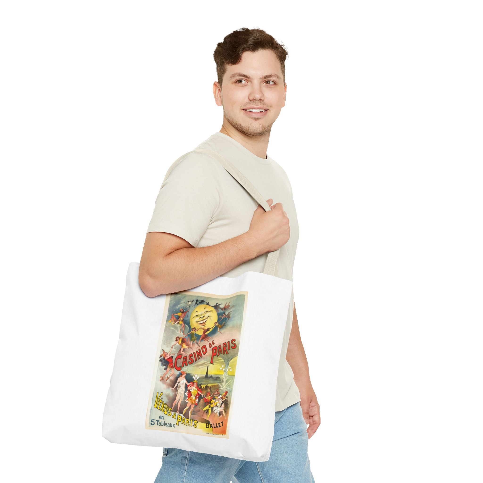 Stylish Tote Bag - Casino de Paris – Vénus à Paris Artwork by Alfred Choubrac