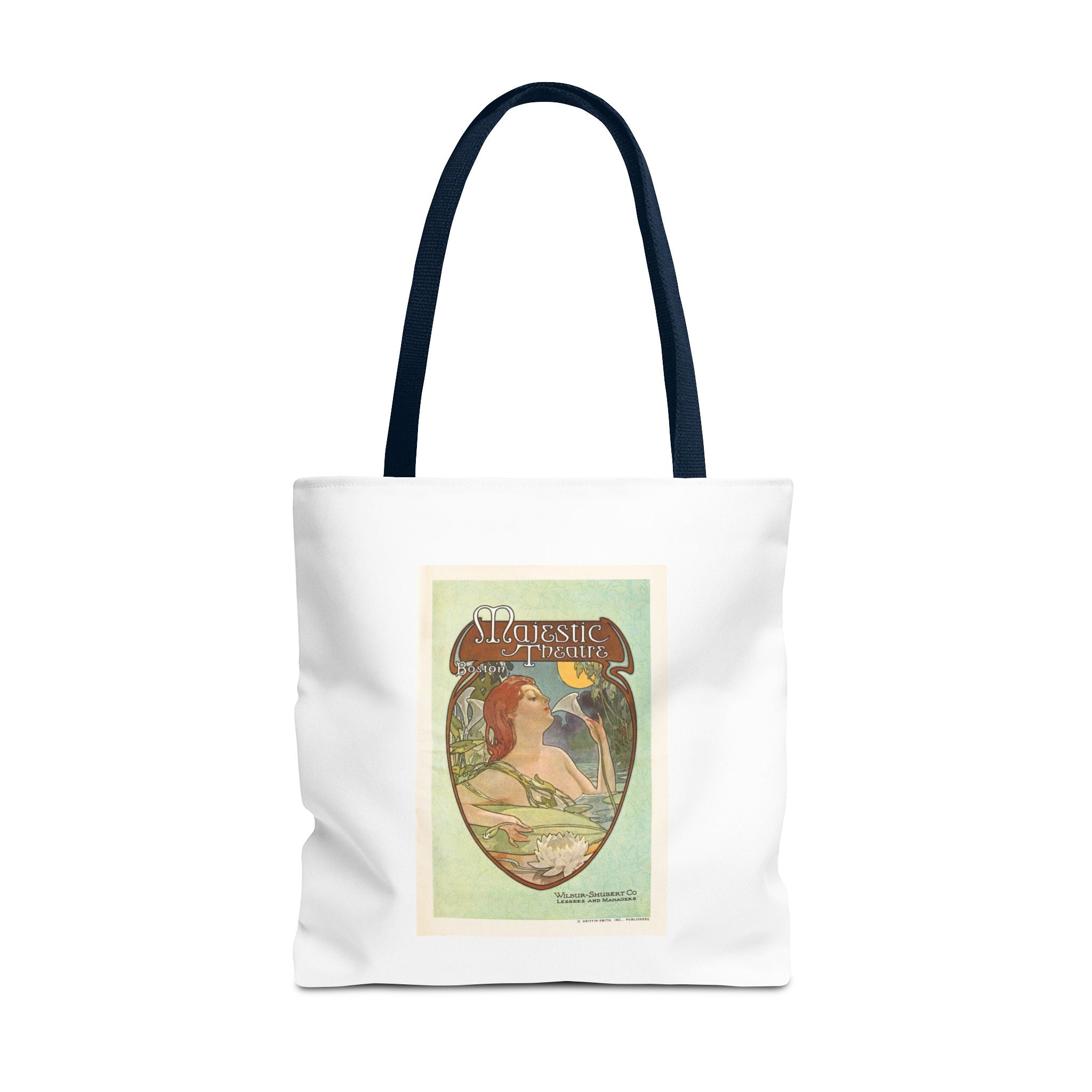Stylish Tote Bag - Boston’s Majestic Theatre, Art Nouveau Playbill Artwork 1914