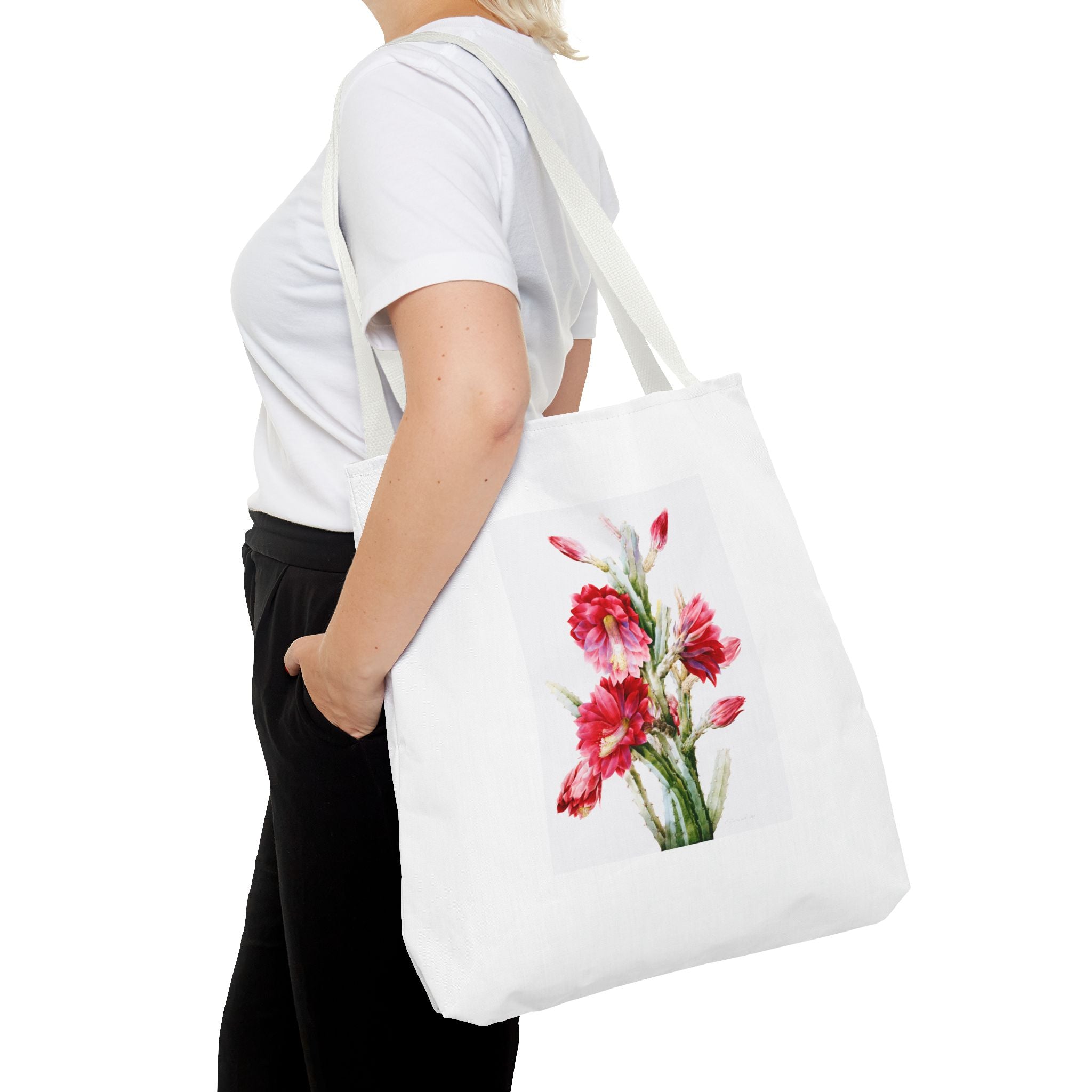 Stylish Tote Bag - A Flowering Cactus: Heliocereus Speciosus