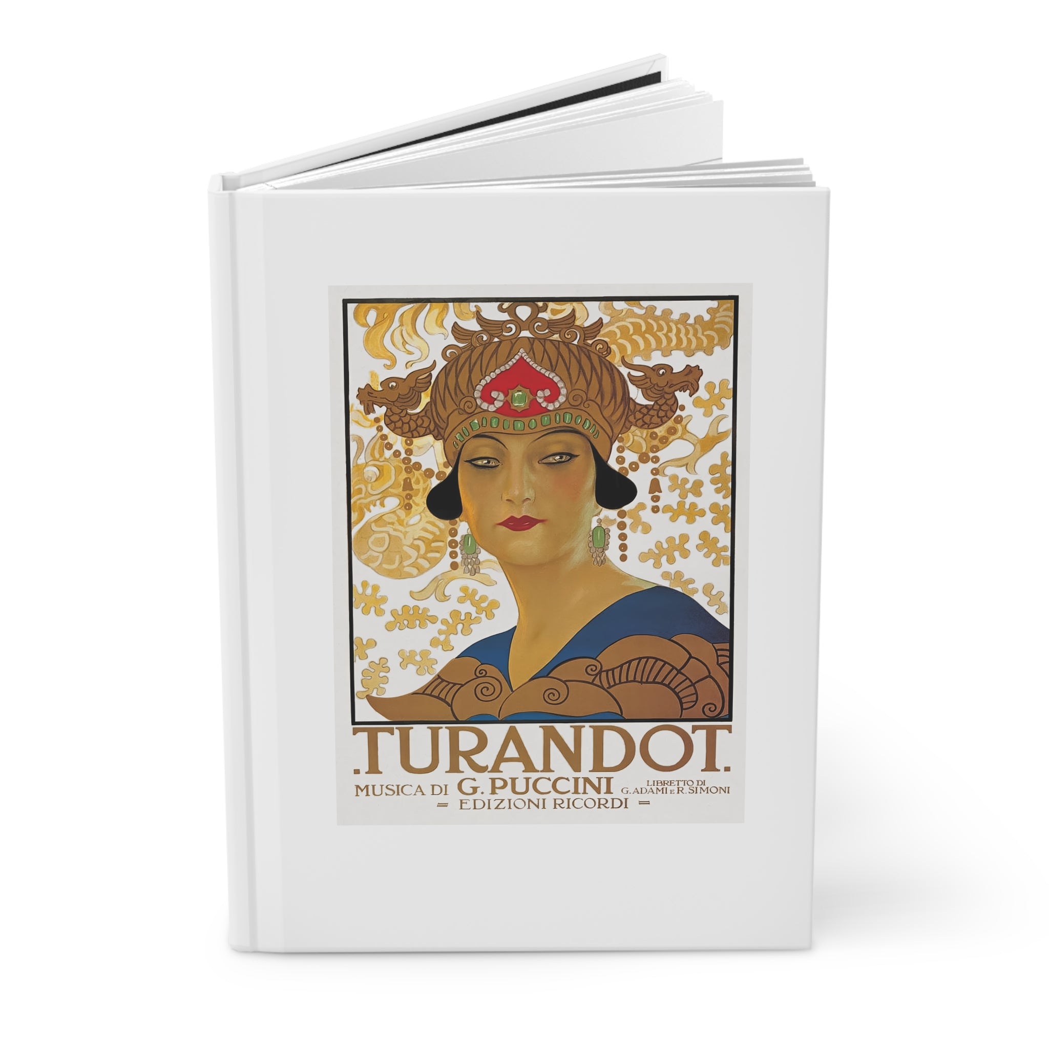 Hardcover Journal Matte - Giacomo Puccini’s Opera Turandot Vintage Artwork (1926)
