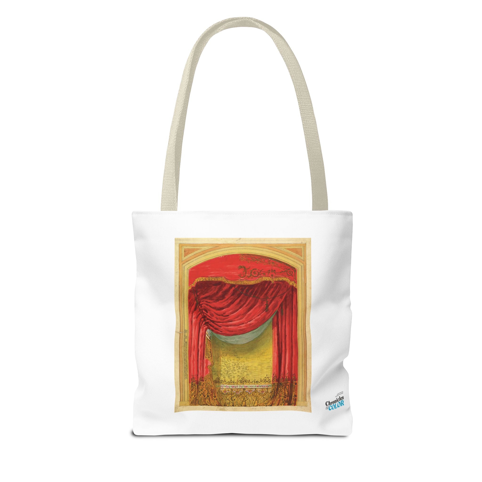 Stylish Tote Bag - Casino de St. Etienne Stage Design Artwork by Eugène Cicéri