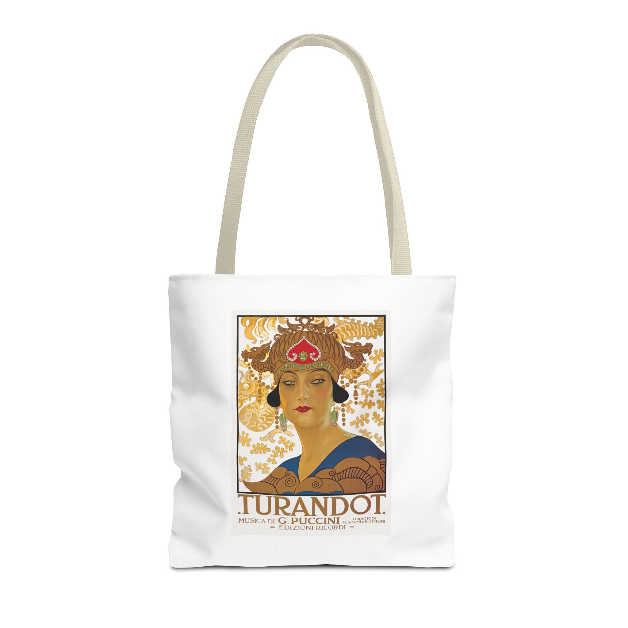 Stylish Tote Bag - Giacomo Puccini’s Opera Turandot Vintage Artwork (1926)