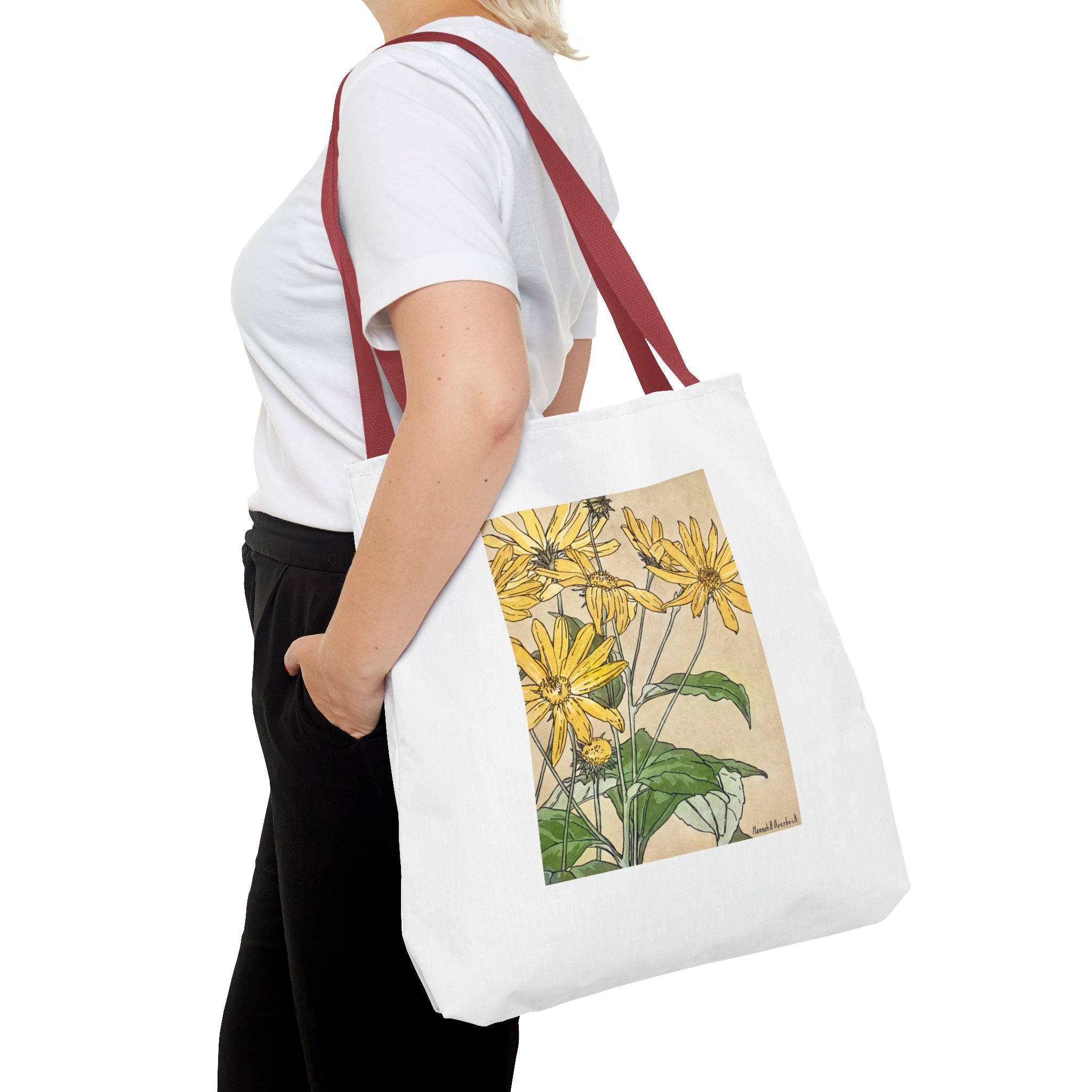 Stylish Tote Bag - Sunflowers Print
