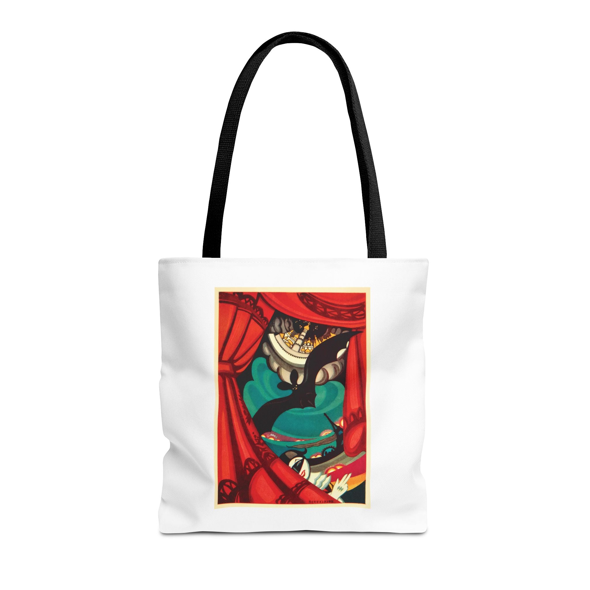Stylish Tote Bag - Nikita Balieff’s Bat Theatre, Moscow Vintage Artwork (1922)