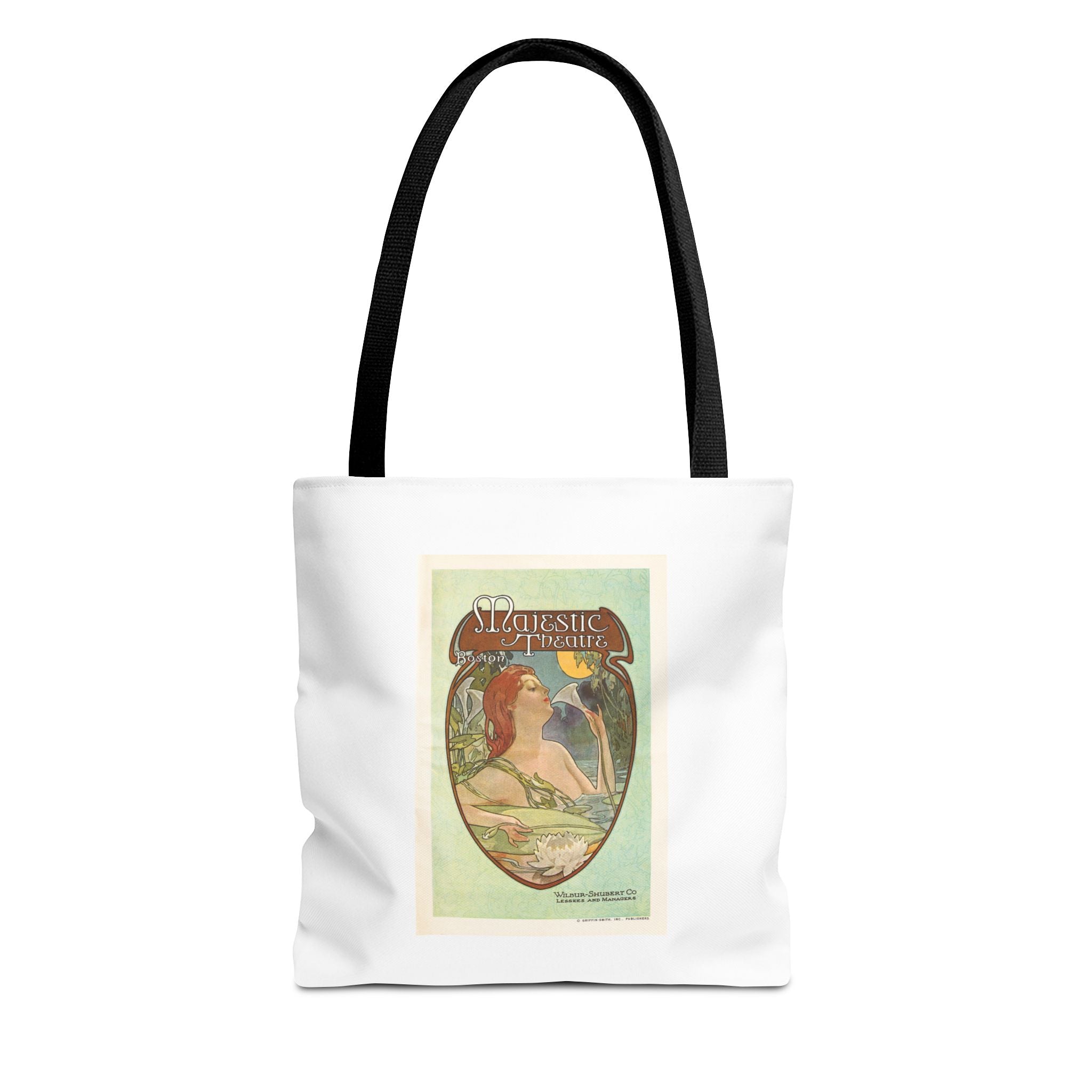 Stylish Tote Bag - Boston’s Majestic Theatre, Art Nouveau Playbill Artwork 1914