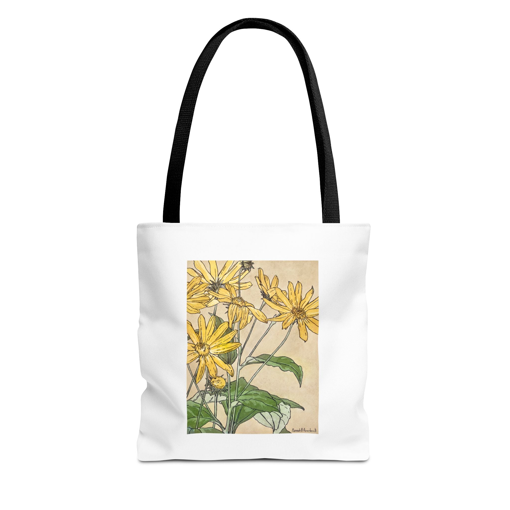 Stylish Tote Bag - Sunflowers Print