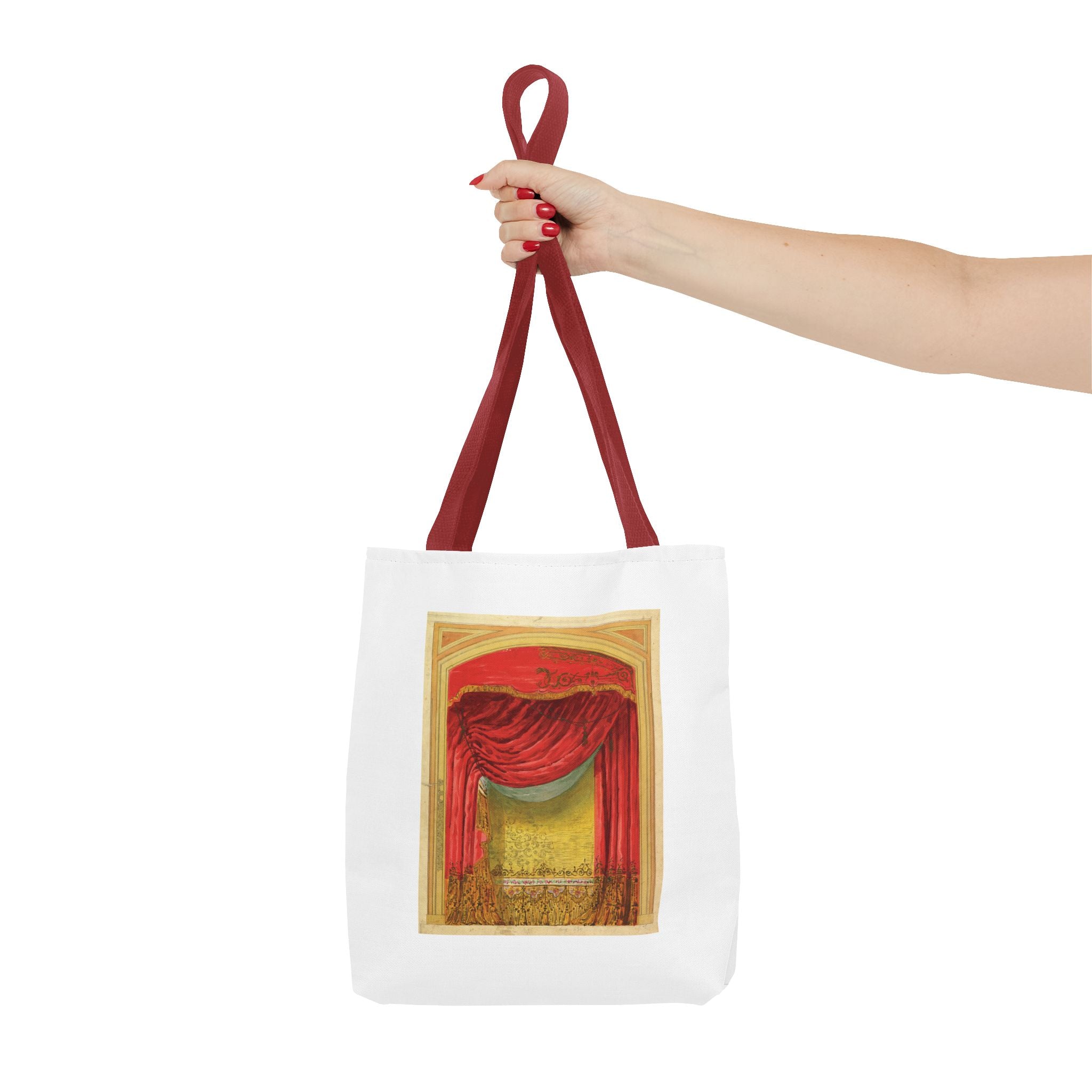 Stylish Tote Bag - Casino de St. Etienne Stage Design Artwork by Eugène Cicéri