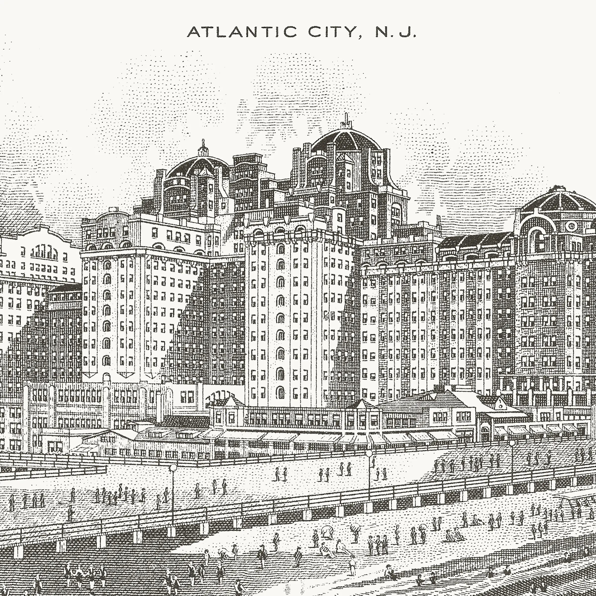 Hotel Traymore, Atlantic City, NJ - 1949 | Framed Print