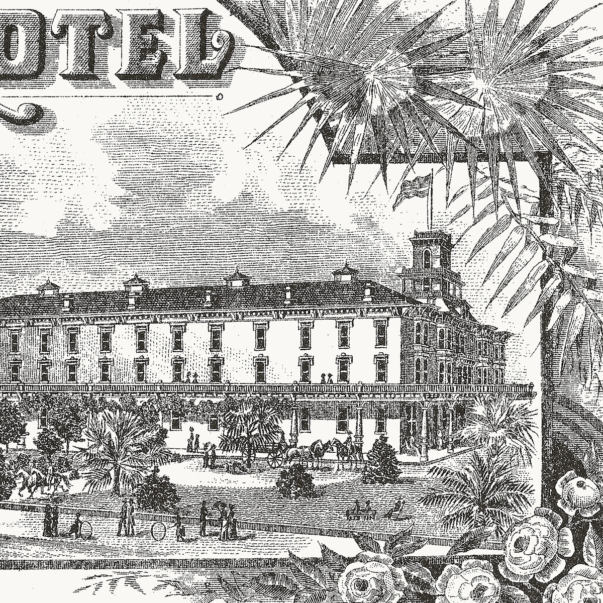 The Arlington Hotel, Santa Barbara, CA - 1893 | Framed Print