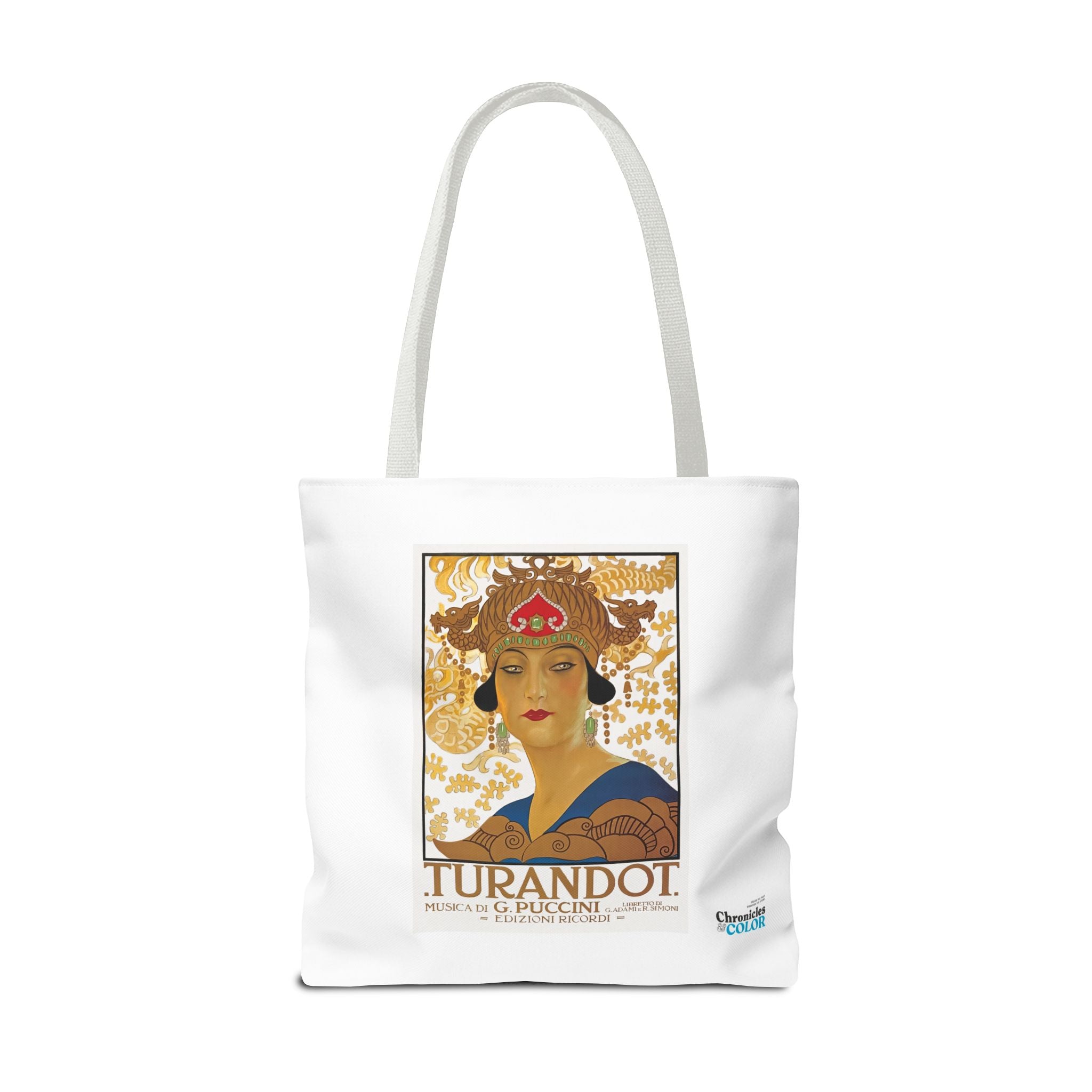 Stylish Tote Bag - Giacomo Puccini’s Opera Turandot Vintage Artwork (1926)