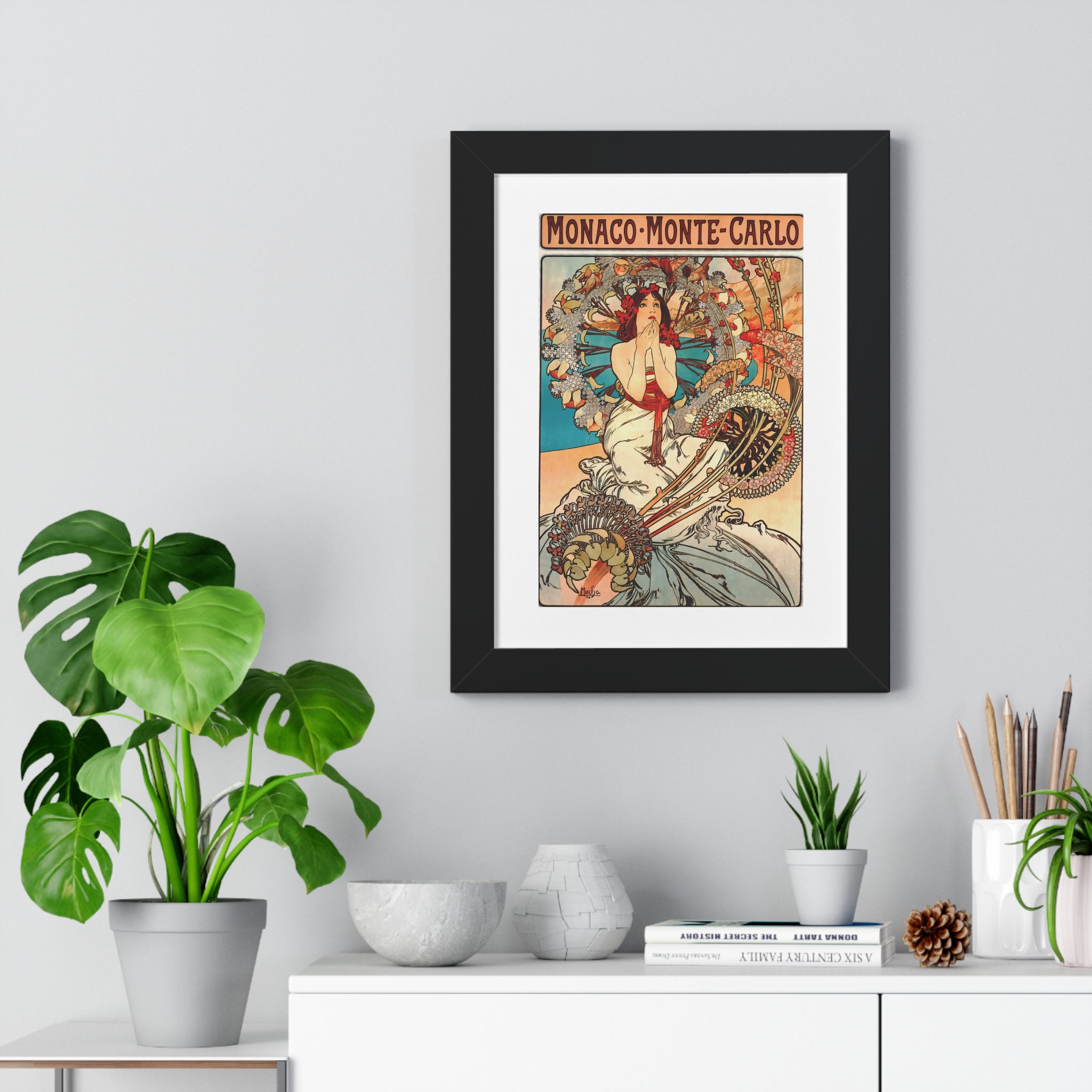 Framed Vertical Poster - Travel to Monaco and Monte-Carlo