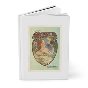 Hardcover Journal Matte - Boston’s Majestic Theatre, Art Nouveau Playbill Artwork 1914