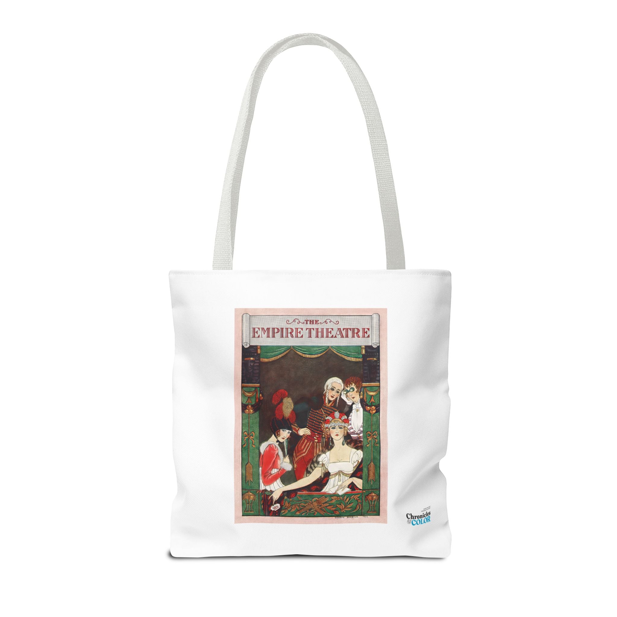 Stylish Tote Bag - Playbill Artwork for Empire Theatre, Broadway by George Barbier (1922)