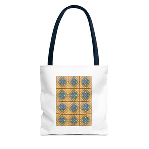 Stylish Tote Bag - Malibu Potteries Tile, Adamson House