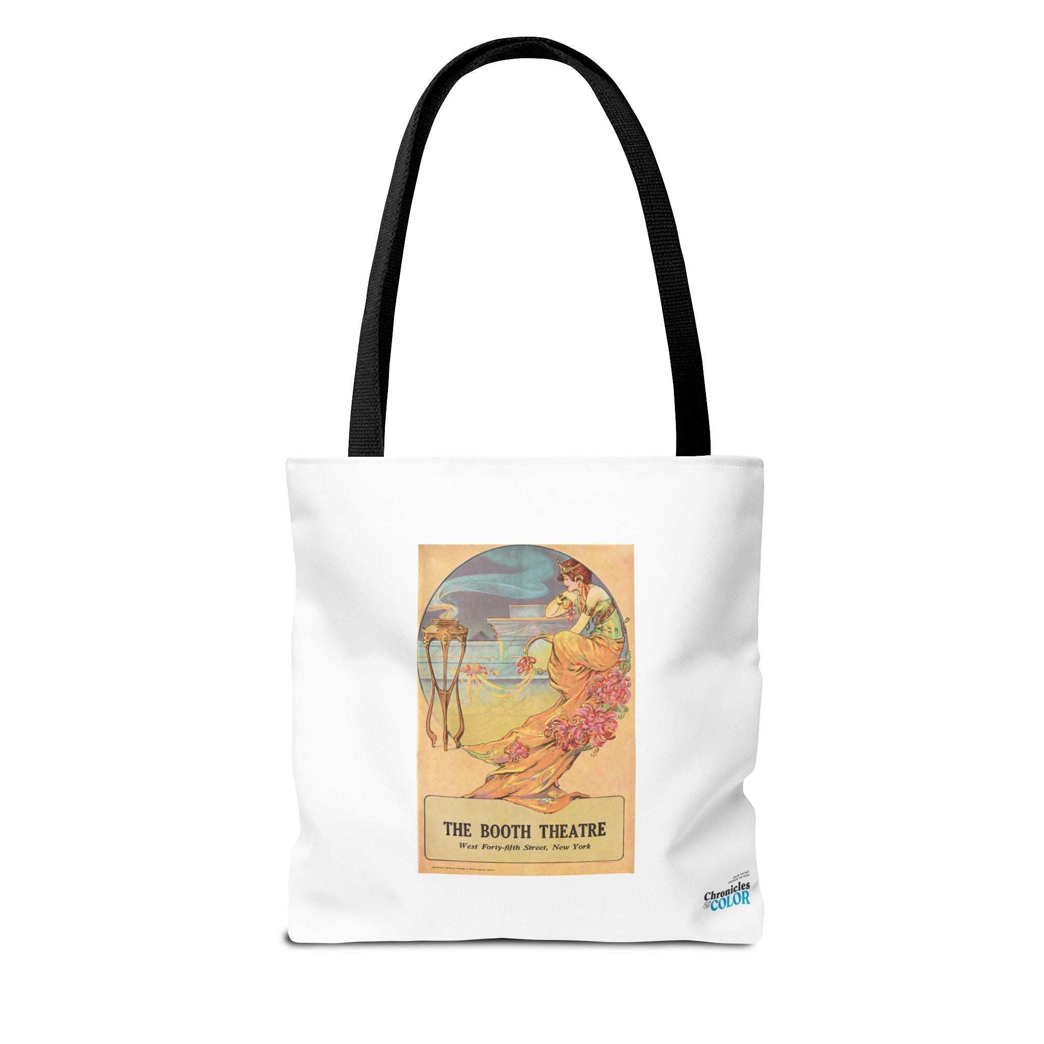 Stylish Tote Bag - Booth Theatre, New York, Vintage Playbill Artwork (1915)