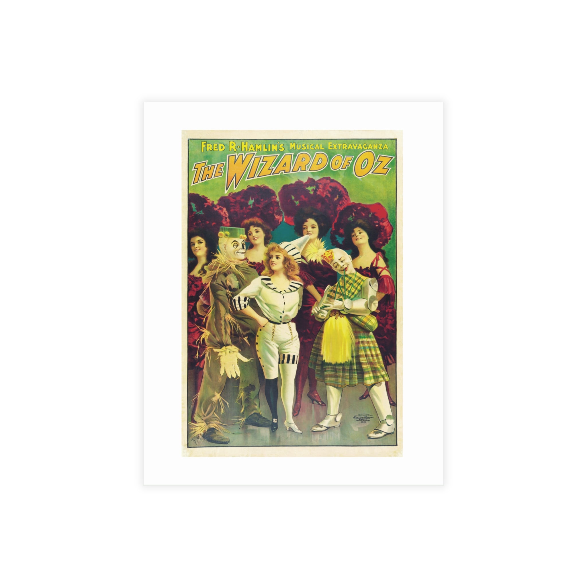 Postcard Bundles (envelopes included) - The Wizard of Oz Musical Extravaganza Vintage Artwork (1903)