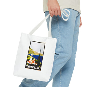 Stylish Tote Bag - Italian Lakes Print