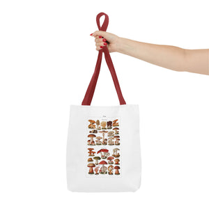 Stylish Tote Bag - Diverse Mushroom (Fungi) Species Print