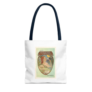 Stylish Tote Bag - Boston’s Majestic Theatre, Art Nouveau Playbill Artwork 1914