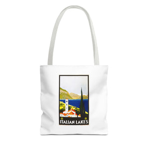 Stylish Tote Bag - Italian Lakes Print