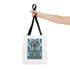 Stylish Tote Bag - Lustered Earthenware Tile Panel