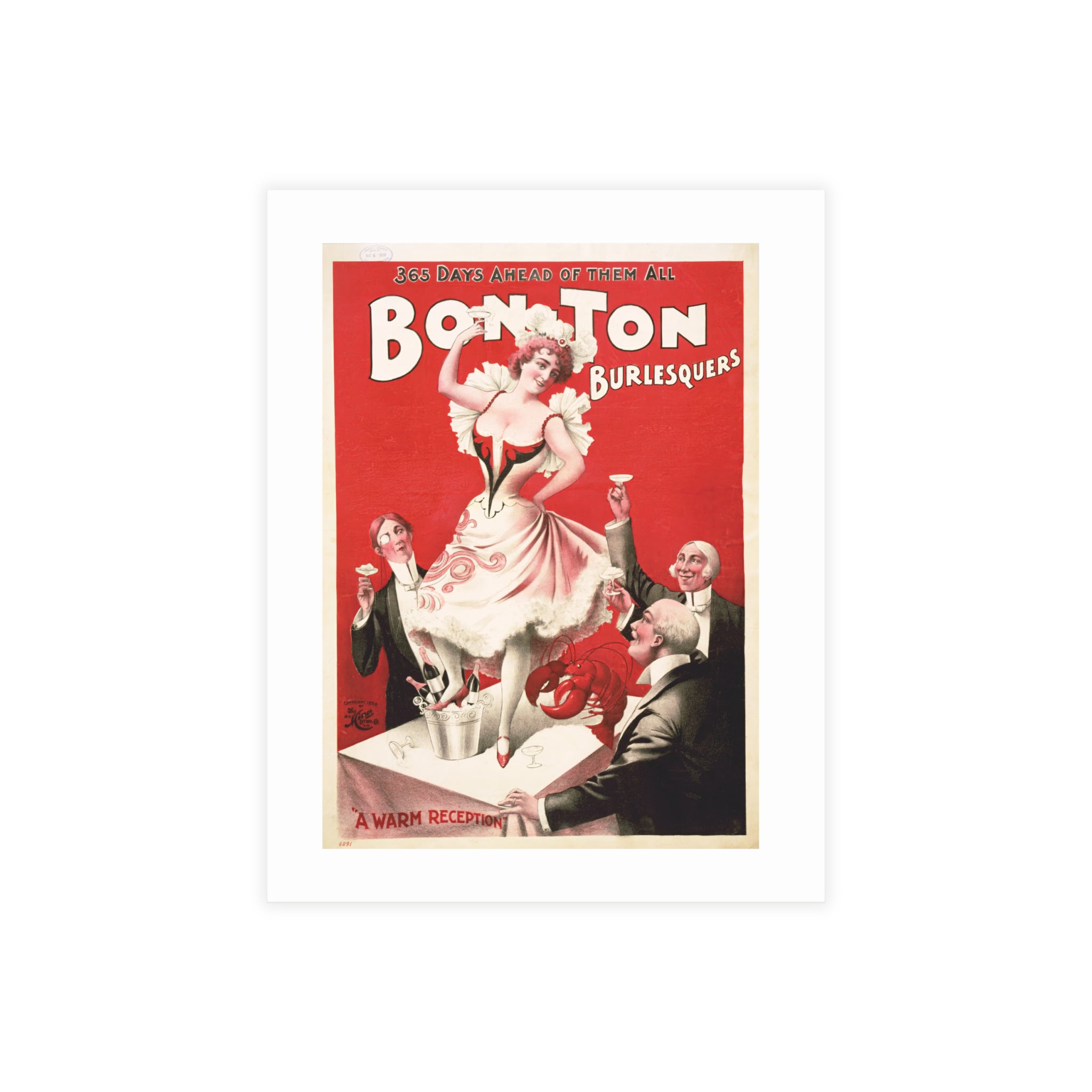 Postcard Bundles (envelopes included) - Bon Ton Burlesquers Vintage Artwork (1898)