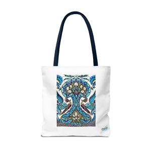 Stylish Tote Bag - Lustered Earthenware Tile Panel