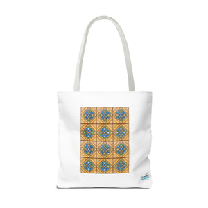 Stylish Tote Bag - Malibu Potteries Tile, Adamson House