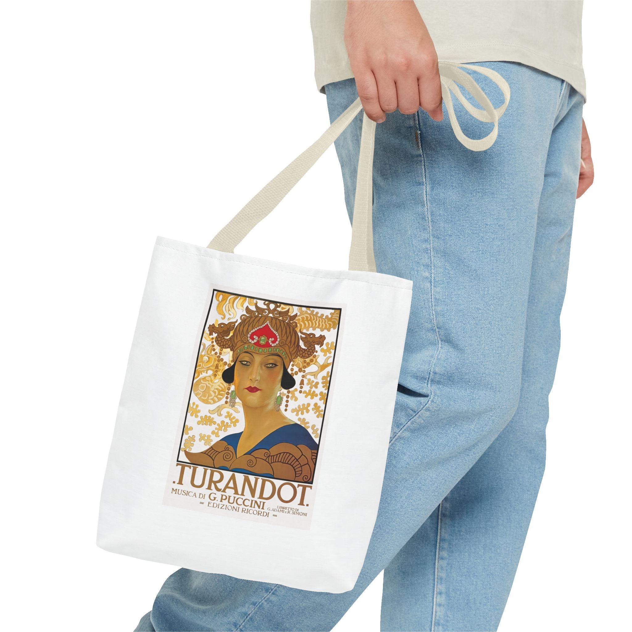 Stylish Tote Bag - Giacomo Puccini’s Opera Turandot Vintage Artwork (1926)