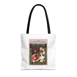 Stylish Tote Bag - Playbill Artwork for Empire Theatre, Broadway by George Barbier (1922)
