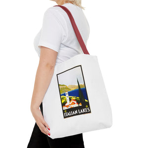 Stylish Tote Bag - Italian Lakes Print