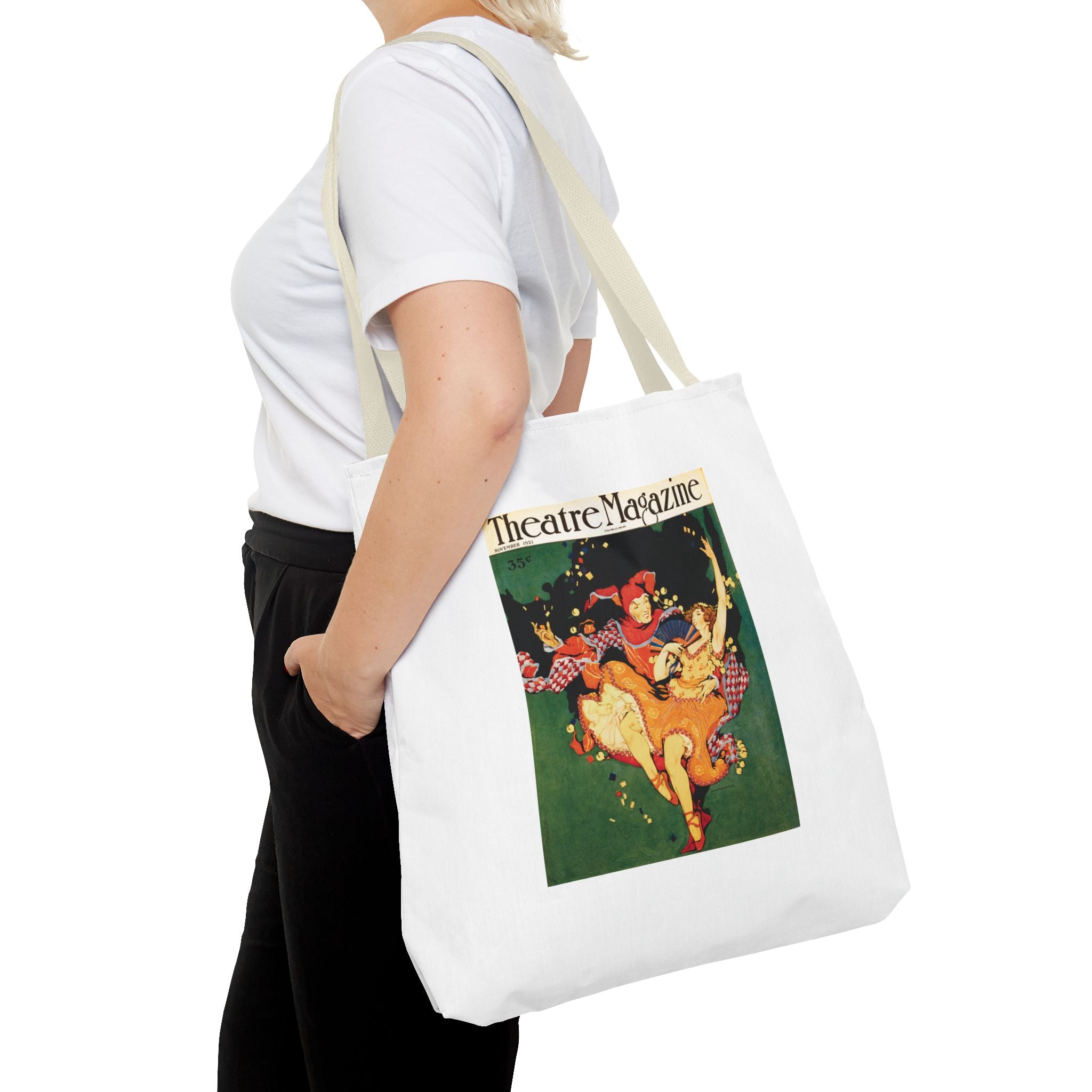 Stylish Tote Bag - Theatre Magazine Cover, Nov. 1921, Artwork by Clara Elsene Peck