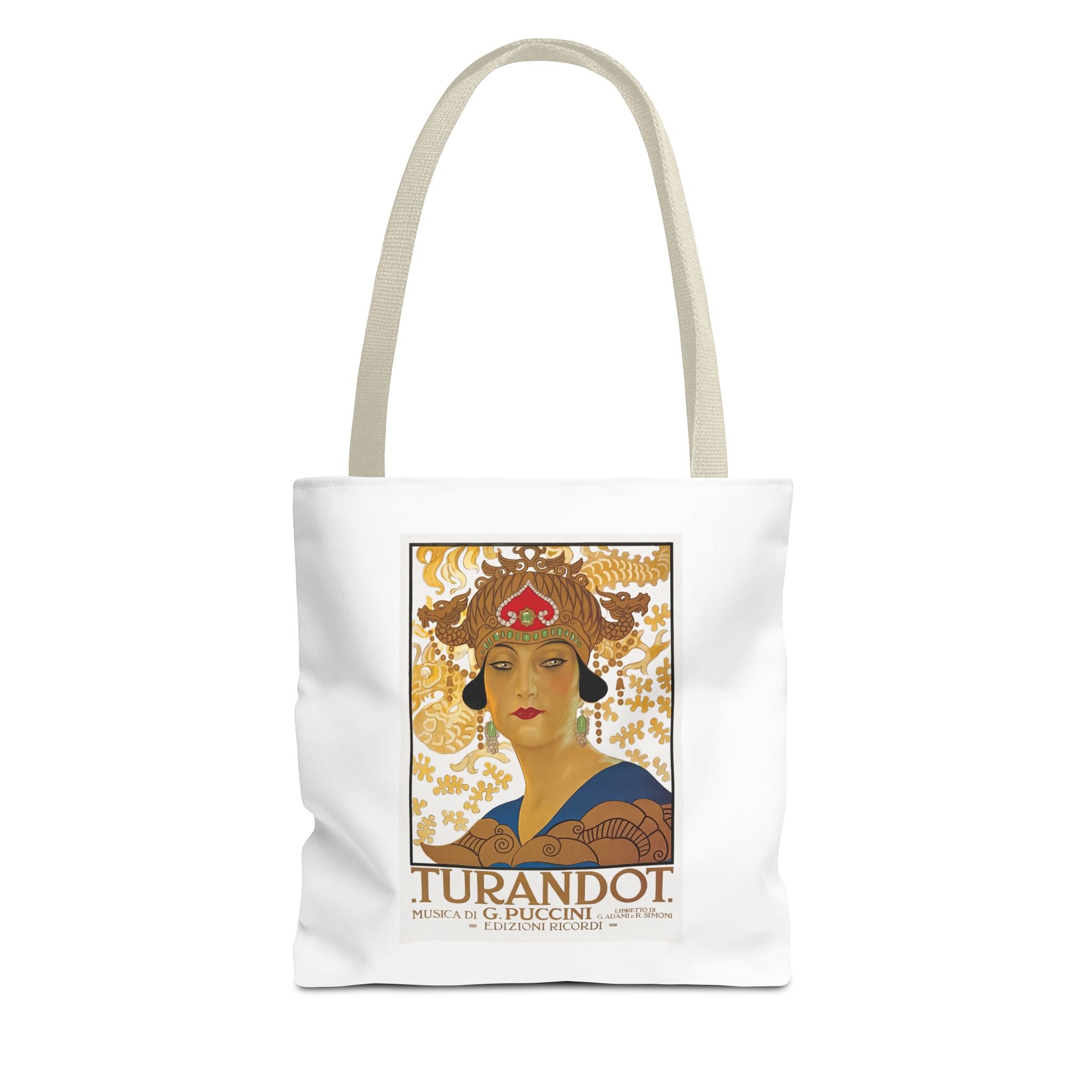 Stylish Tote Bag - Giacomo Puccini’s Opera Turandot Vintage Artwork (1926)