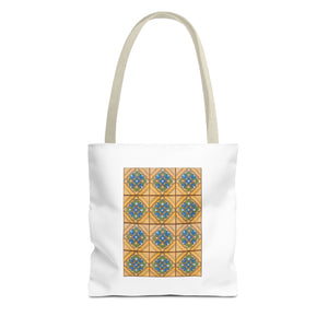Stylish Tote Bag - Malibu Potteries Tile, Adamson House