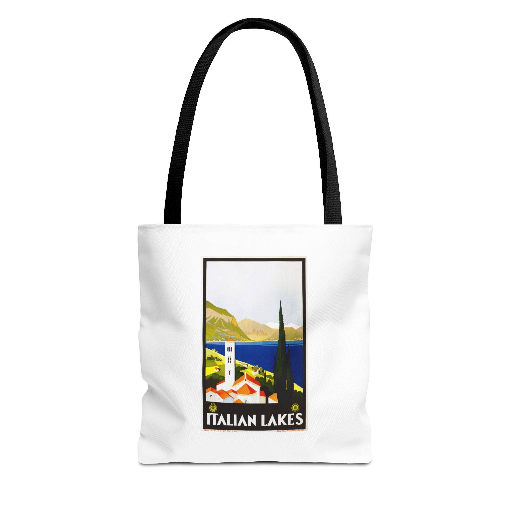 Stylish Tote Bag - Italian Lakes Print