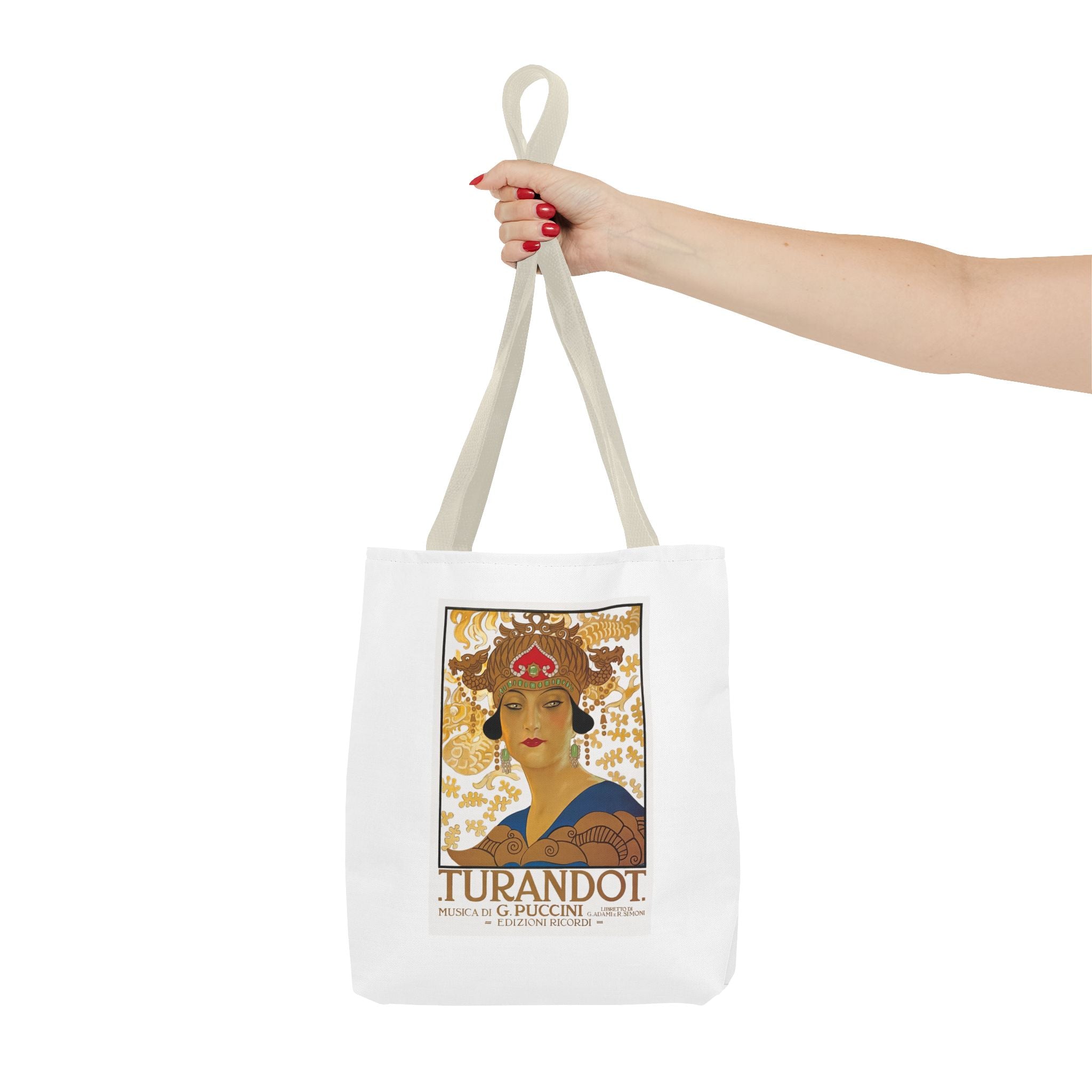 Stylish Tote Bag - Giacomo Puccini’s Opera Turandot Vintage Artwork (1926)