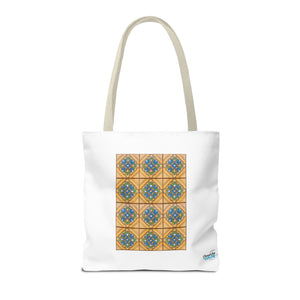 Stylish Tote Bag - Malibu Potteries Tile, Adamson House
