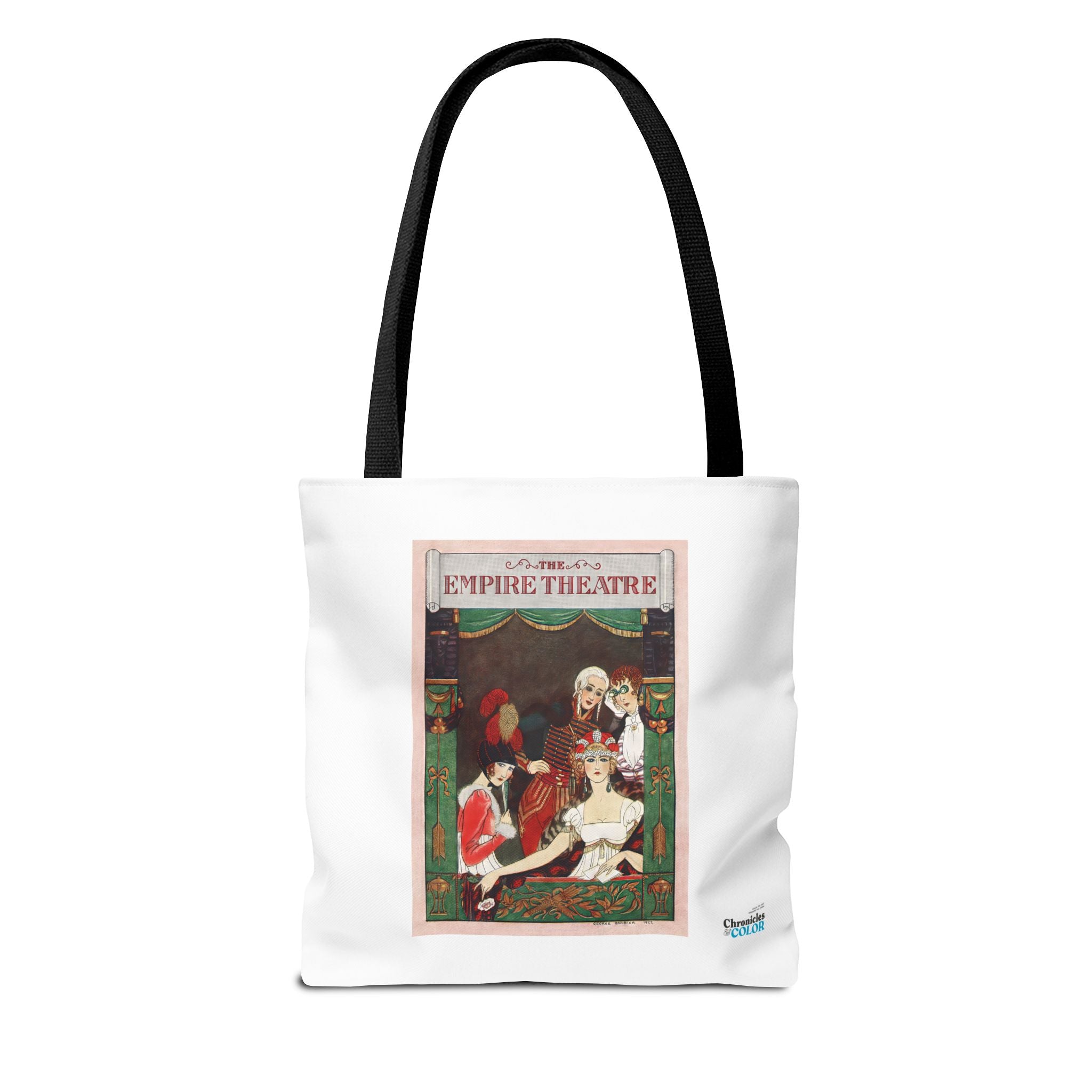 Stylish Tote Bag - Playbill Artwork for Empire Theatre, Broadway by George Barbier (1922)
