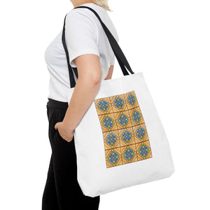 Stylish Tote Bag - Malibu Potteries Tile, Adamson House