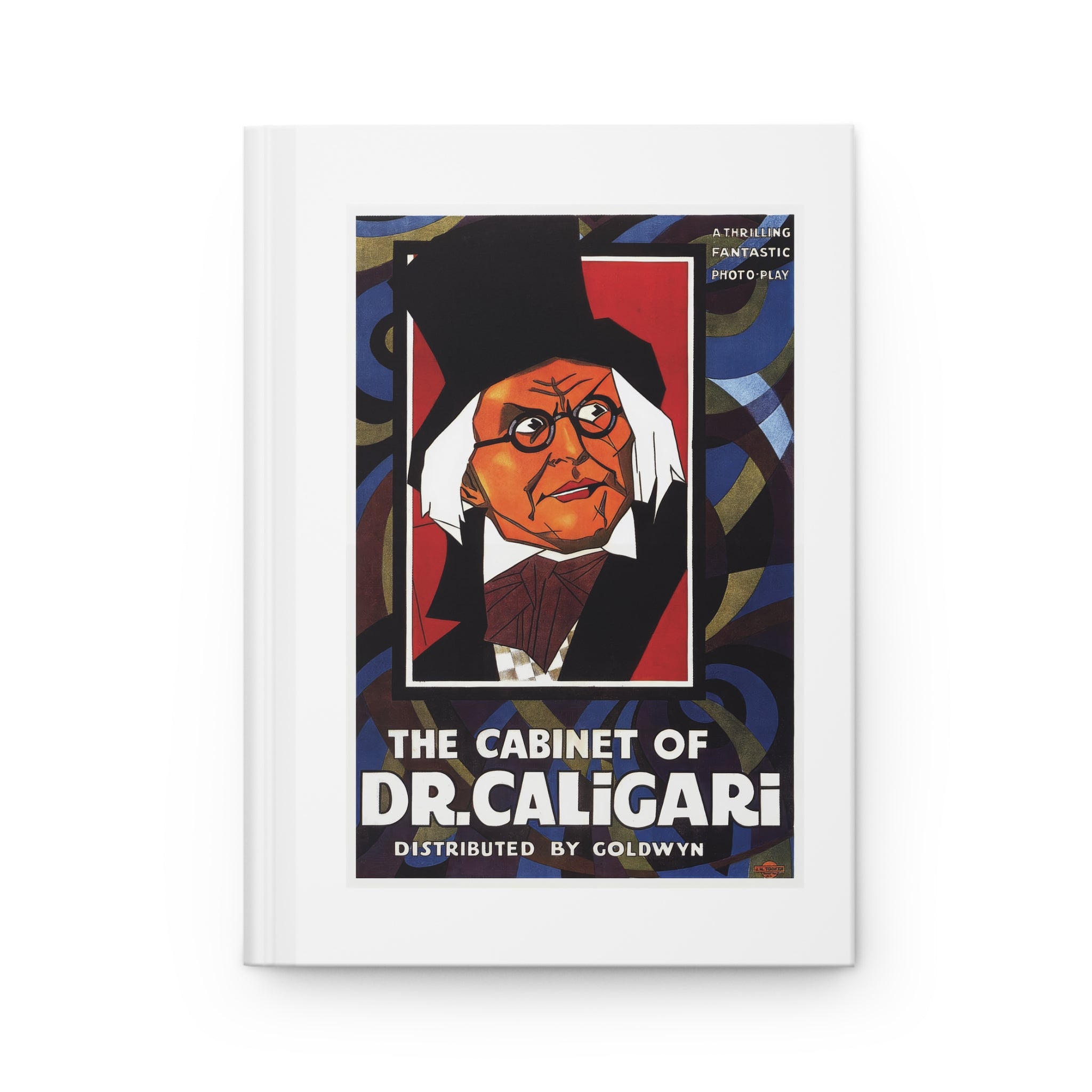 Hardcover Journal Matte - The Cabinet of Dr. Caligari Vintage Theatrical Artwork (1919)